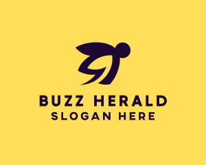 Wasp Bee Insect logo design