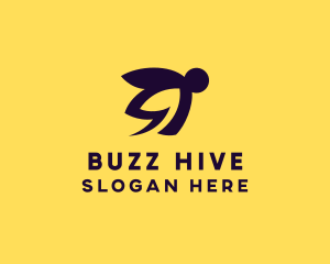 Wasp Bee Insect logo design