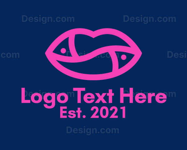 Hot Pink Lips Logo