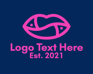 Hot Pink Lips  logo