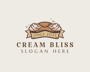 Italian Cannoli Pastry Dessert logo design