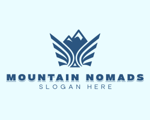 Outdoor Mountain Wings logo design