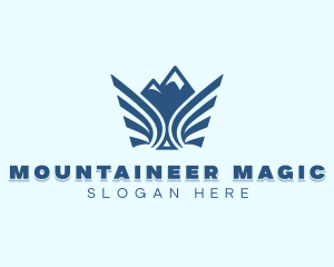 Outdoor Mountain Wings logo design