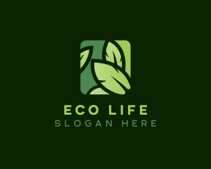 Environmental Eco Leaf logo design