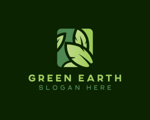 Environmental Eco Leaf logo design