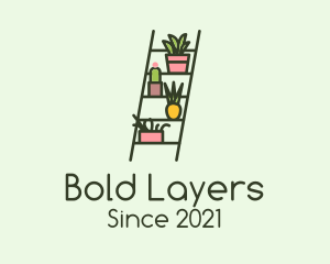 Plant Ladder Garden logo design