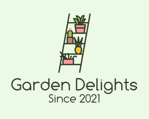 Plant Ladder Garden logo design