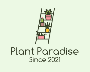 Plant Ladder Garden logo design