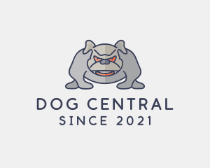 Angry Pitbull Dog logo design