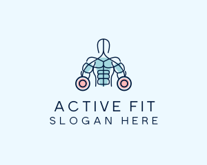 Fitness Gym Bodybuilder logo design