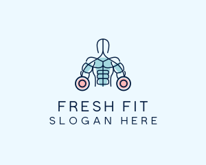 Fitness Gym Bodybuilder logo design