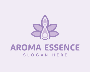 Lavender Oil Liquid logo design