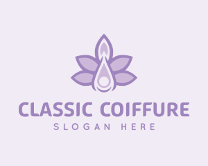 Lavender Oil Liquid logo design