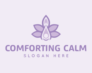 Lavender Oil Liquid logo design