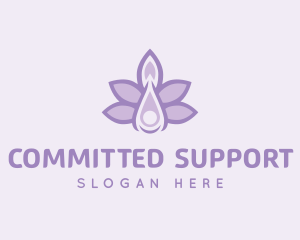 Lavender Oil Liquid logo design