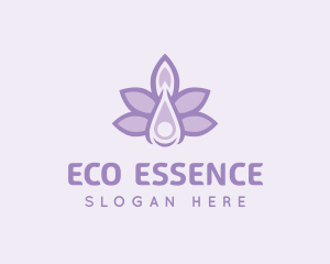 Lavender Oil Liquid logo design