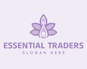 Lavender Oil Liquid logo design