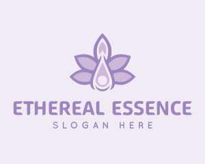 Lavender Oil Liquid logo design