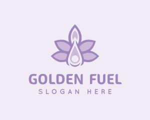 Lavender Oil Liquid logo design