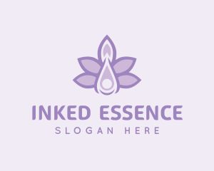 Lavender Oil Liquid logo design