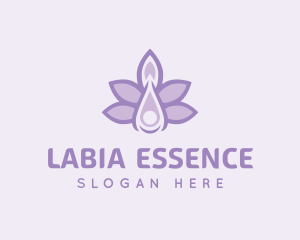 Lavender Oil Liquid logo design