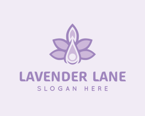 Lavender Oil Liquid logo design