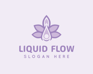 Lavender Oil Liquid logo design