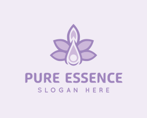 Lavender Oil Liquid logo design