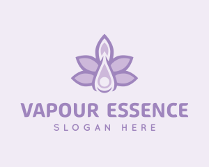 Lavender Oil Liquid logo design