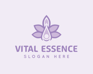 Lavender Oil Liquid logo design