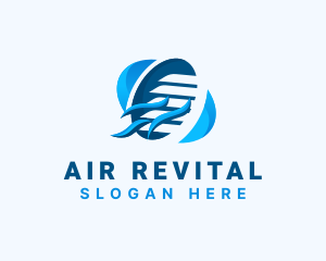 HVAC Ventilation Exhaust logo design