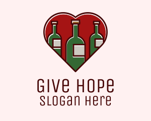 Heart Wine Bottles logo