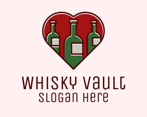 Heart Wine Bottles logo