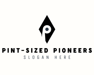 Diamond Studio Letter P logo design