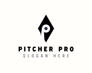 Diamond Studio Letter P logo design