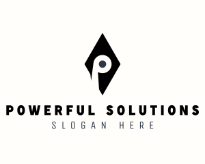 Diamond Studio Letter P logo design