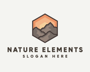 Nature Rocky Mountain logo design