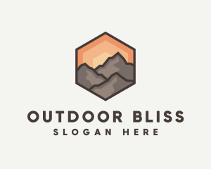 Nature Rocky Mountain logo design