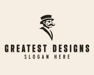 Fashion Tailoring Gentleman Logo