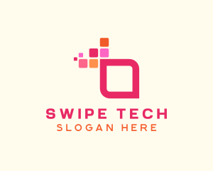 Digital Abstract Square logo design