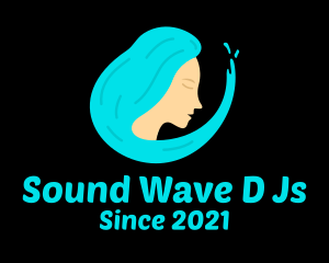 Ocean Wave Woman logo design