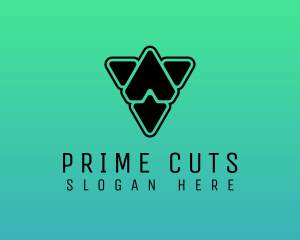 Digital Prism Shapes logo design