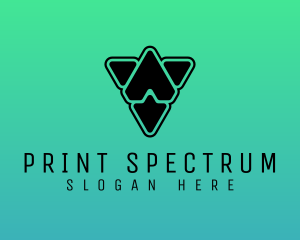 Digital Prism Shapes logo design