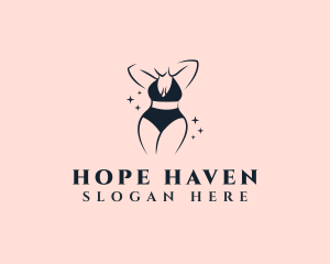 Bikini Lingerie Woman Logo