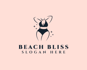 Bikini Lingerie Woman logo design