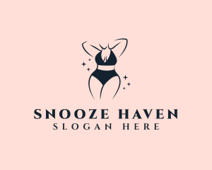 Bikini Lingerie Woman logo design