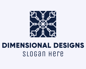 Square Textile Interior Design logo design