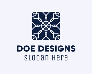 Square Textile Interior Design logo design