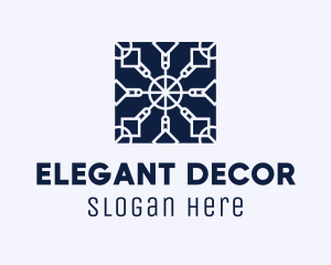 Square Textile Interior Design logo design