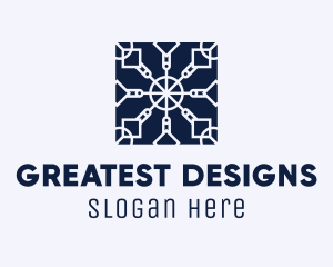 Square Textile Interior Design logo design